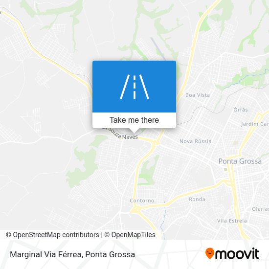 Marginal Via Férrea map