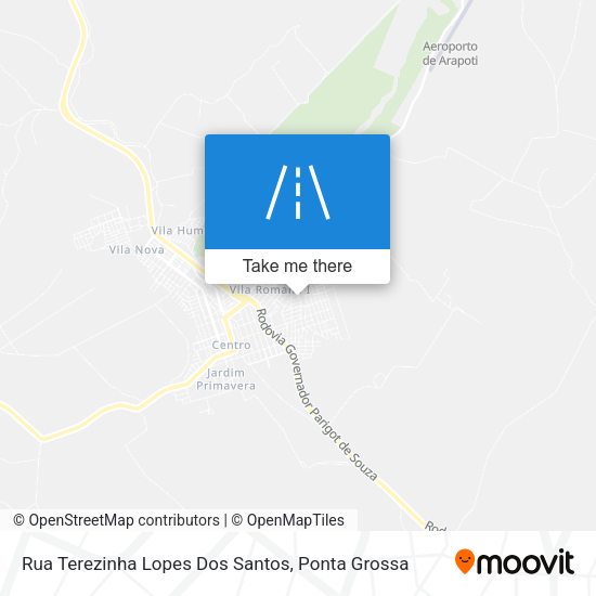 Rua Terezinha Lopes Dos Santos map