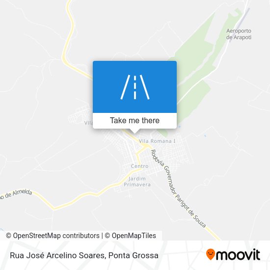 Rua José Arcelino Soares map