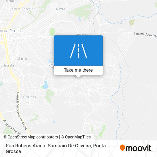 Rua Rubens Araujo Sampaio De Oliveira map