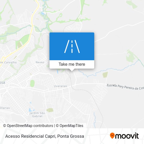 Acesso Residencial Capri map