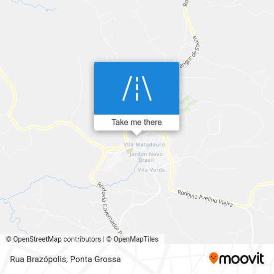 Rua Brazópolis map
