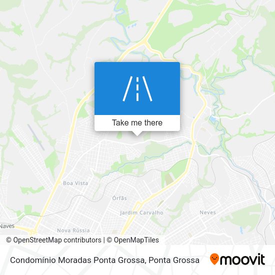 Condomínio Moradas Ponta Grossa map