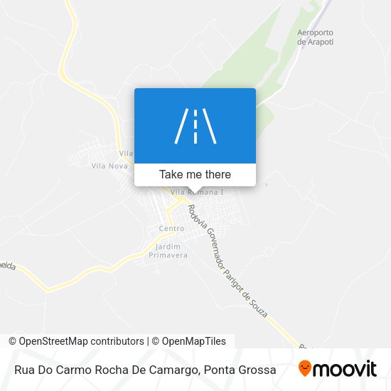 Rua Do Carmo Rocha De Camargo map