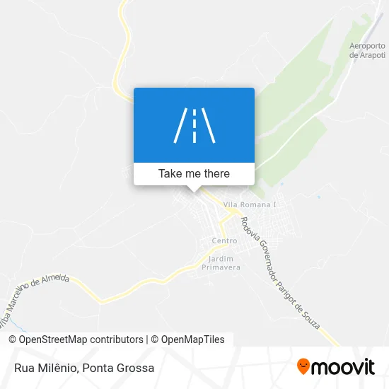 Rua Milênio map
