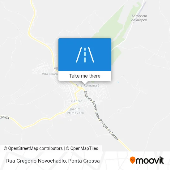 Rua Gregório Novochadlo map