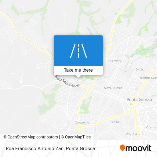 Rua Francisco Antônio Zan map