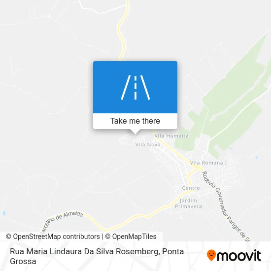 Rua Maria Lindaura Da Silva Rosemberg map