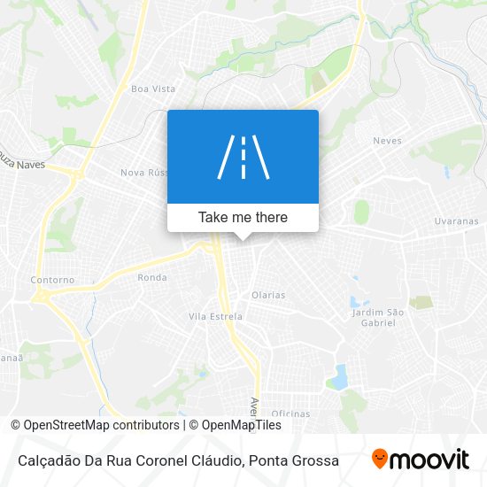 Calçadão Da Rua Coronel Cláudio map