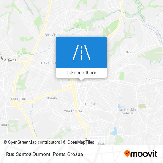 Rua Santos Dumont map
