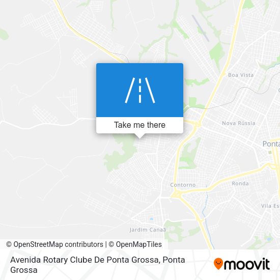 Avenida Rotary Clube De Ponta Grossa map