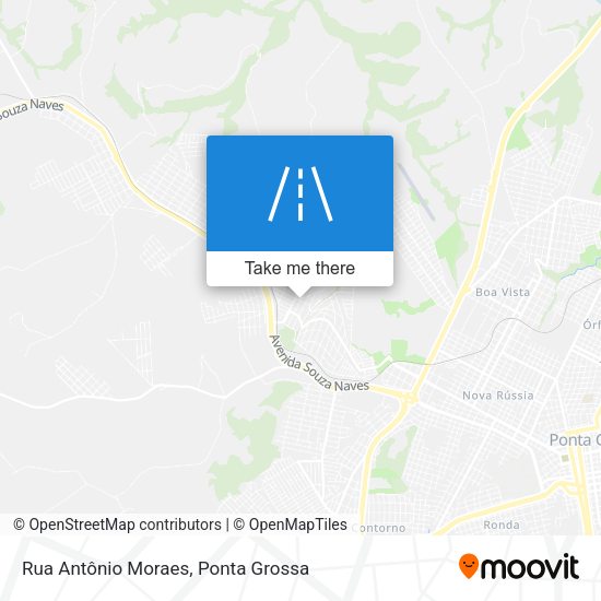 Rua Antônio Moraes map