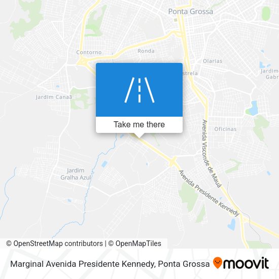 Marginal Avenida Presidente Kennedy map