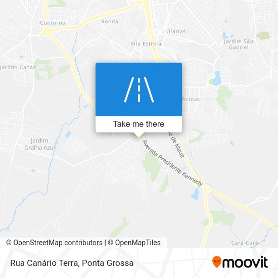 Rua Canário Terra map