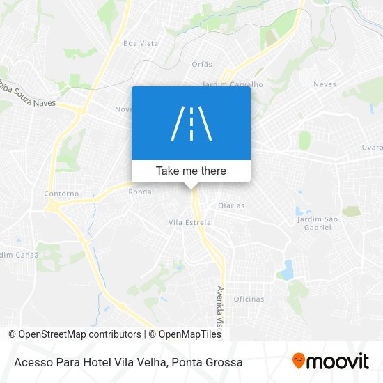 Acesso Para Hotel Vila Velha map
