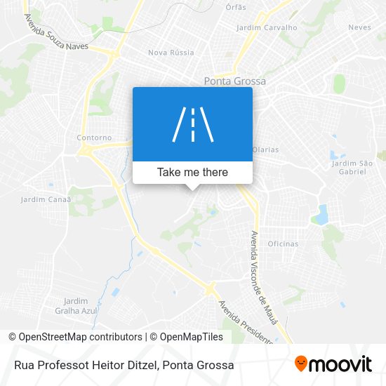 Rua Professot Heitor Ditzel map