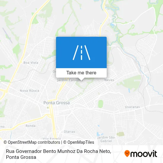 Rua Governador Bento Munhoz Da Rocha Neto map