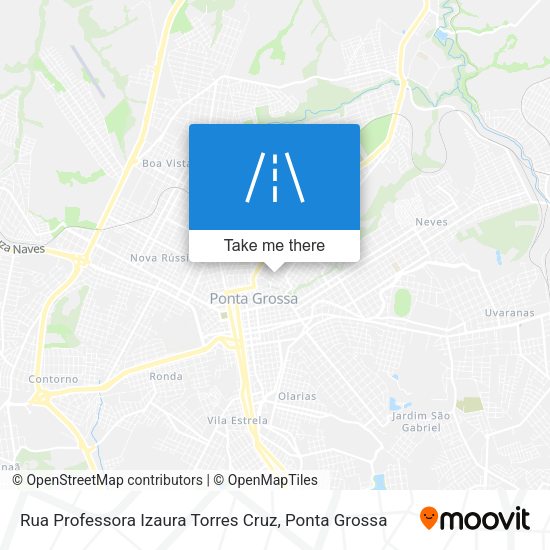 Rua Professora Izaura Torres Cruz map