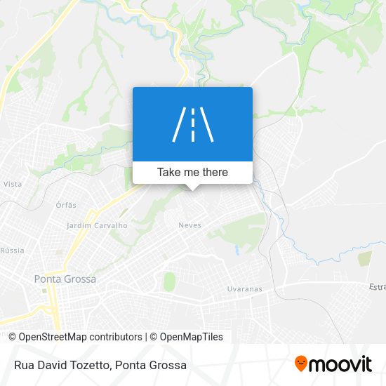 Rua David Tozetto map