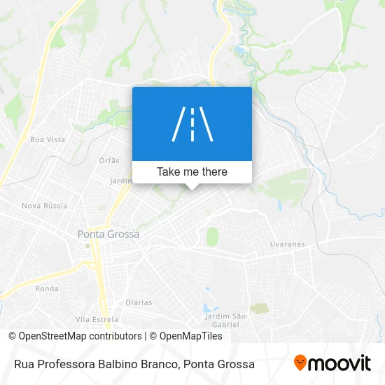 Rua Professora Balbino Branco map