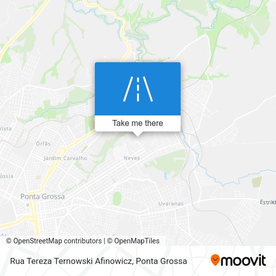 Rua Tereza Ternowski Afinowicz map