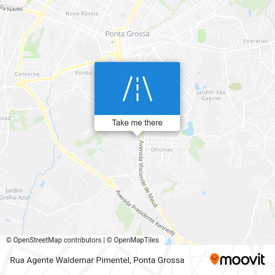 Rua Agente Waldemar Pimentel map