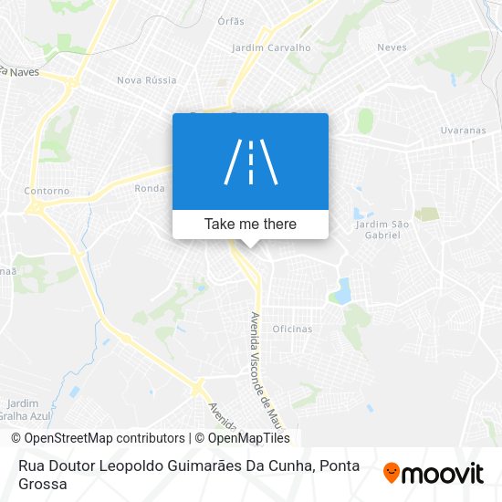 Rua Doutor Leopoldo Guimarães Da Cunha map