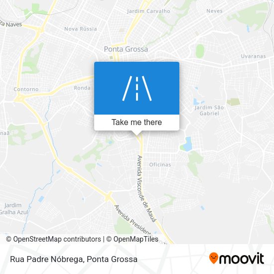 Rua Padre Nóbrega map