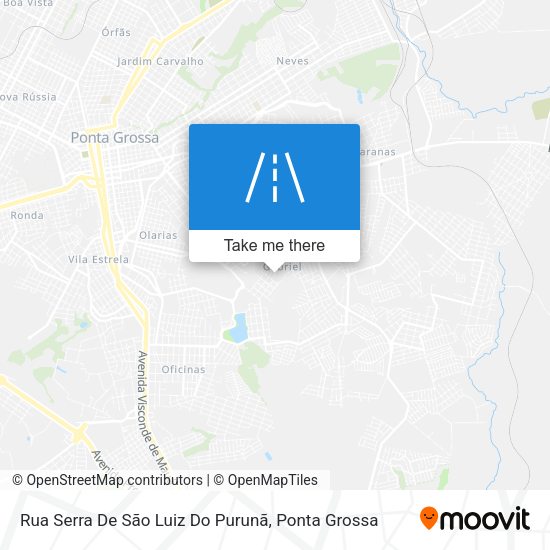 Rua Serra De São Luiz Do Purunã map