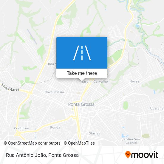 Rua Antônio João map