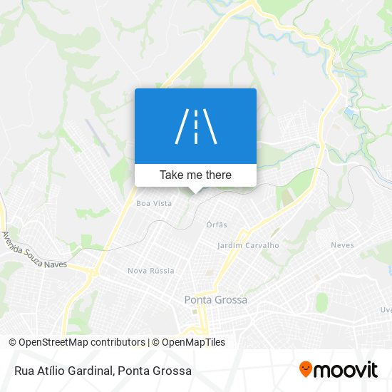 Mapa Rua Atílio Gardinal