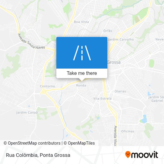 Rua Colômbia map