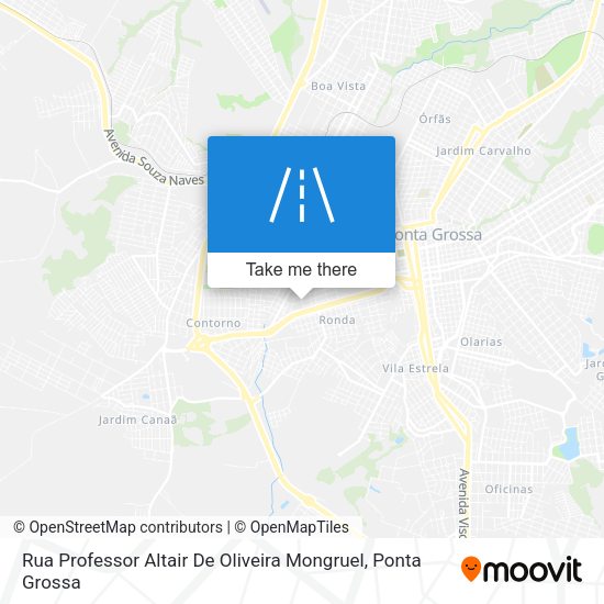 Rua Professor Altair De Oliveira Mongruel map