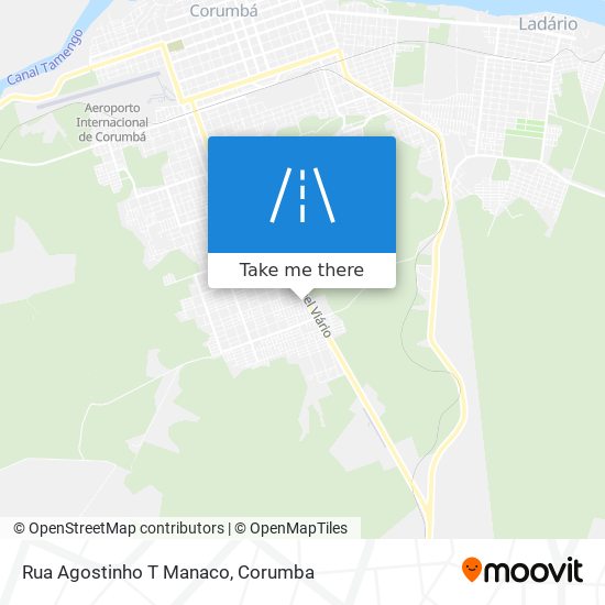 Mapa Rua Agostinho T Manaco