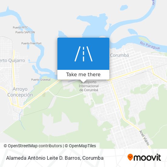 Alameda Antônio Leite D. Barros map