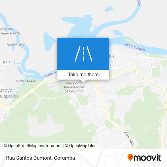 Rua Santos Dumont map