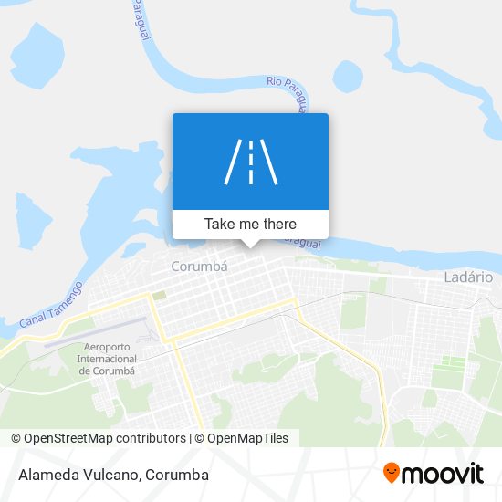 Alameda Vulcano map