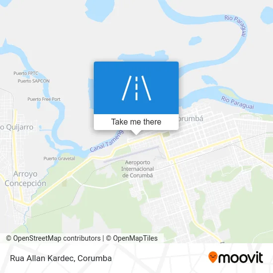 Rua Allan Kardec map