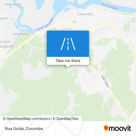 Rua Goiás map
