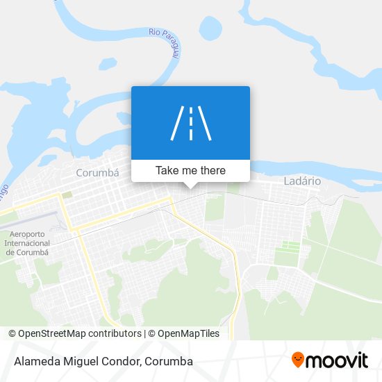 Alameda Miguel Condor map