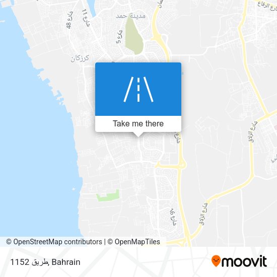 طريق 1152 map