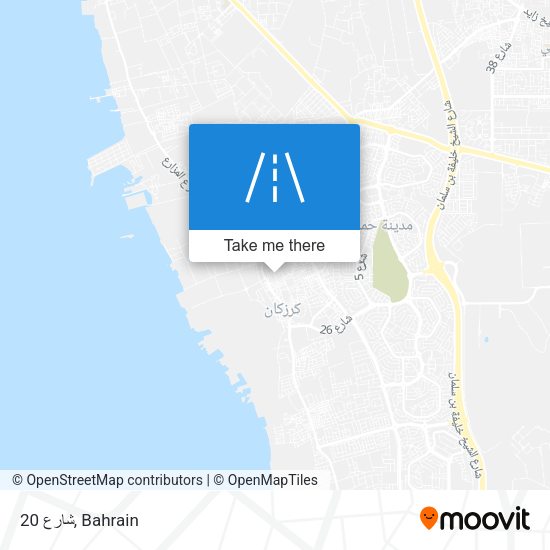 شارع 20 map