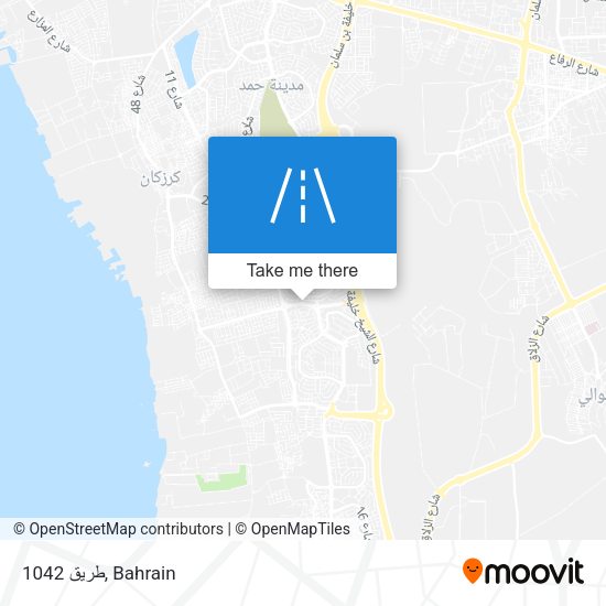 طريق 1042 map