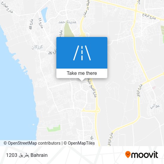 طريق 1203 map