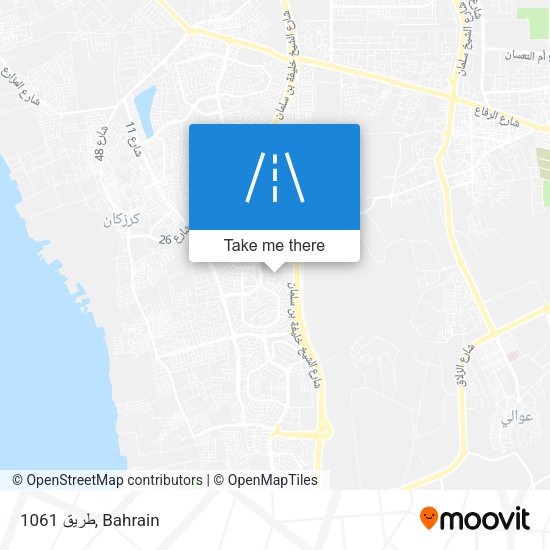 طريق 1061 map