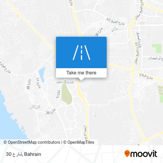 شارع 30 map