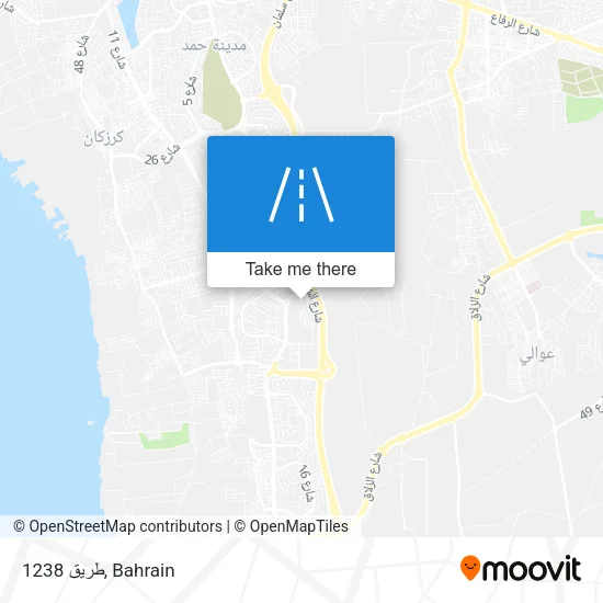 طريق 1238 map