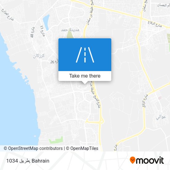 طريق 1034 map