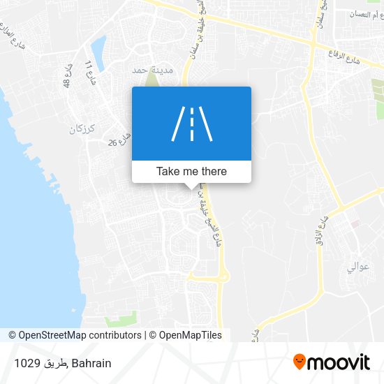 طريق 1029 map