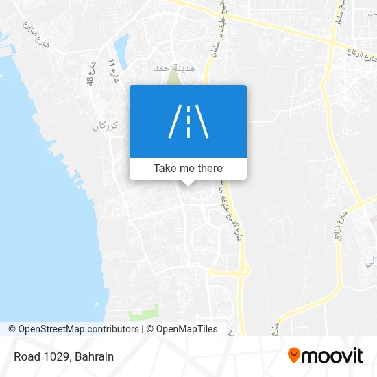 Road 1029 map
